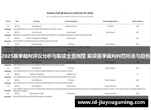 2025赛季裁判评议分析与解读全面指南 解读赛季裁判判罚标准与趋势